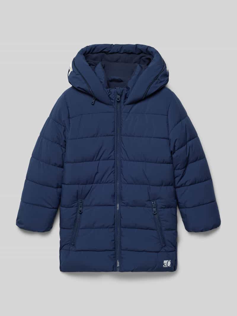 s.Oliver RED LABEL Regular fit gewatteerd jack met ritssluitingdetail met label