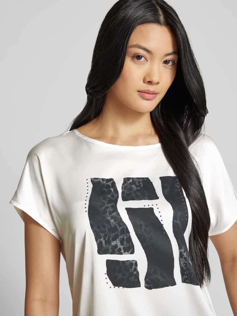 Zero T-shirt met motiefprint