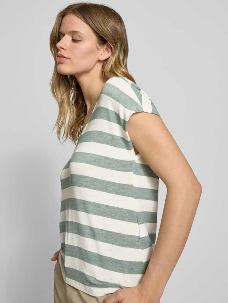 Only Relaxed-fit T-shirt in fijn gebreide viscosemix model 'LIRA LIFE'