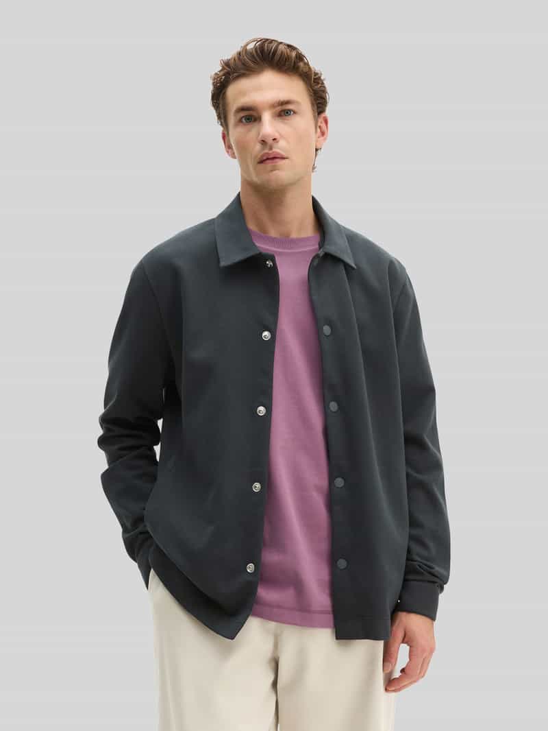 Marc O'Polo Hemdjack met regular fit van katoenmix