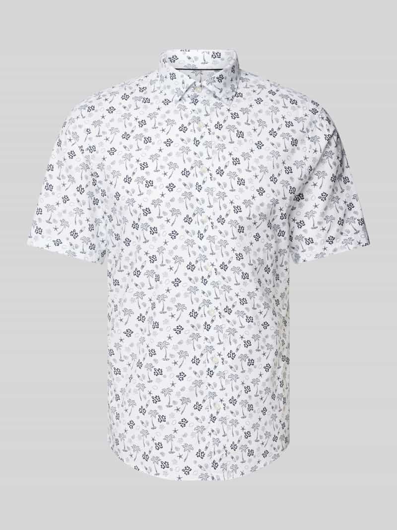 Jake*s Casual fit zakelijk overhemd met 1/2-mouwen