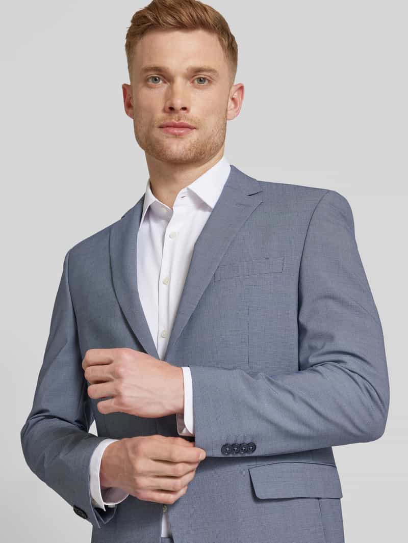 HECHTER PARIS Slim fit colbert met paspelzak op de borst