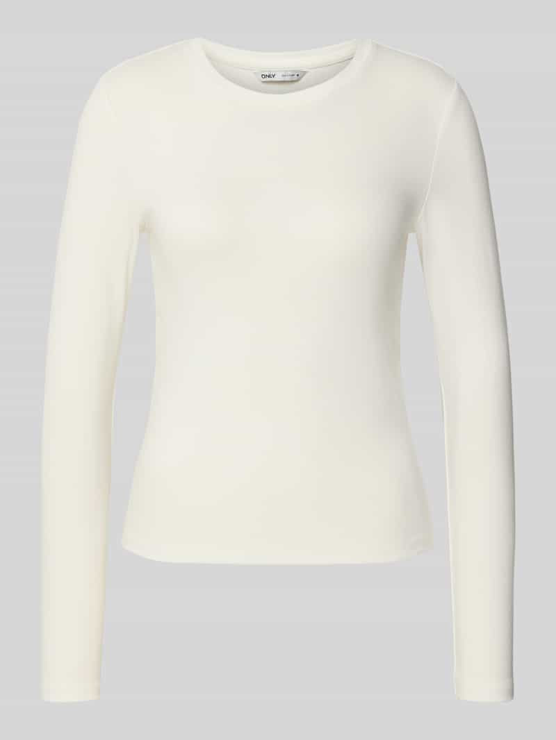 Only Slim fit shirt met lange mouwen van katoenmix model 'RILEY'