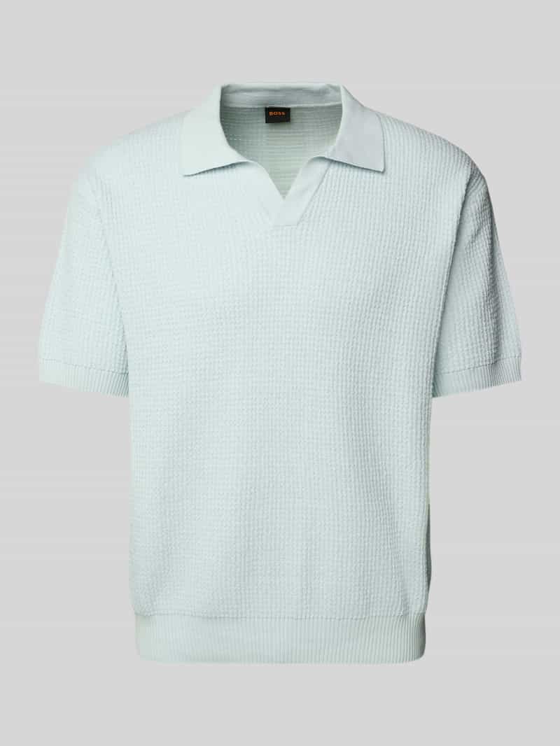 Boss Orange Poloshirt met ribboorden