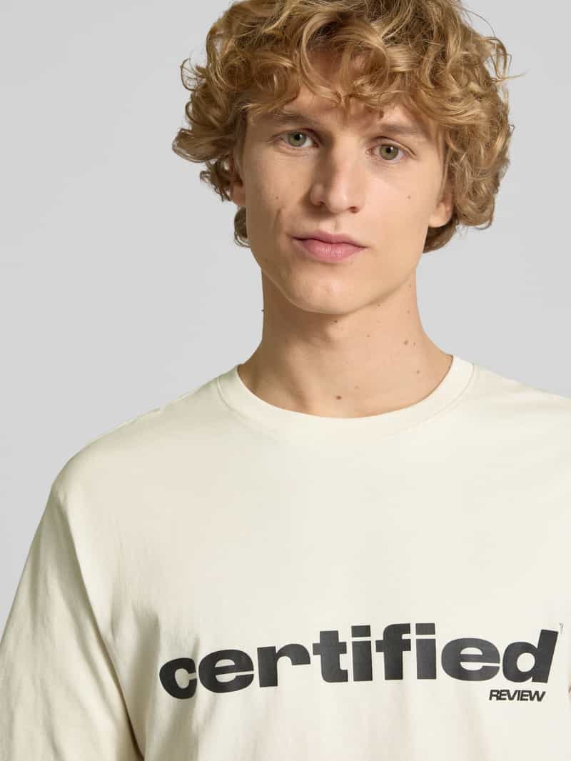 REVIEW T-shirt met labelprint