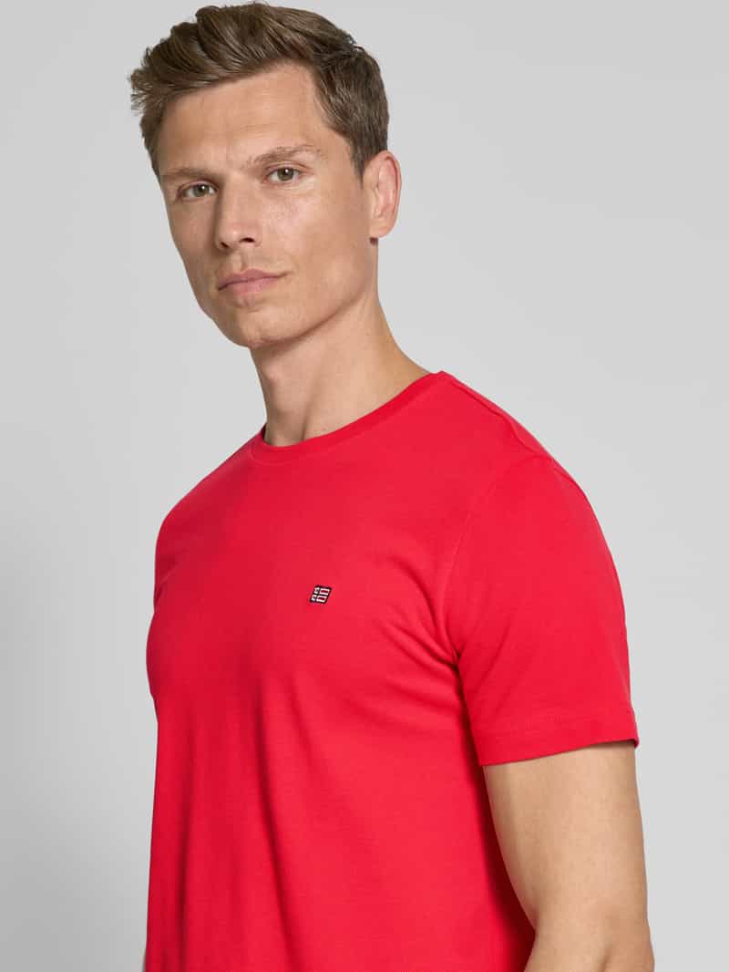 Christian Berg Men T-shirt met labelstitching