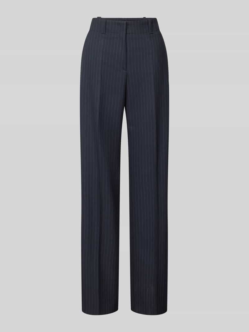 HUGO Regular fit stoffen broek met persplooien model 'HULANA'