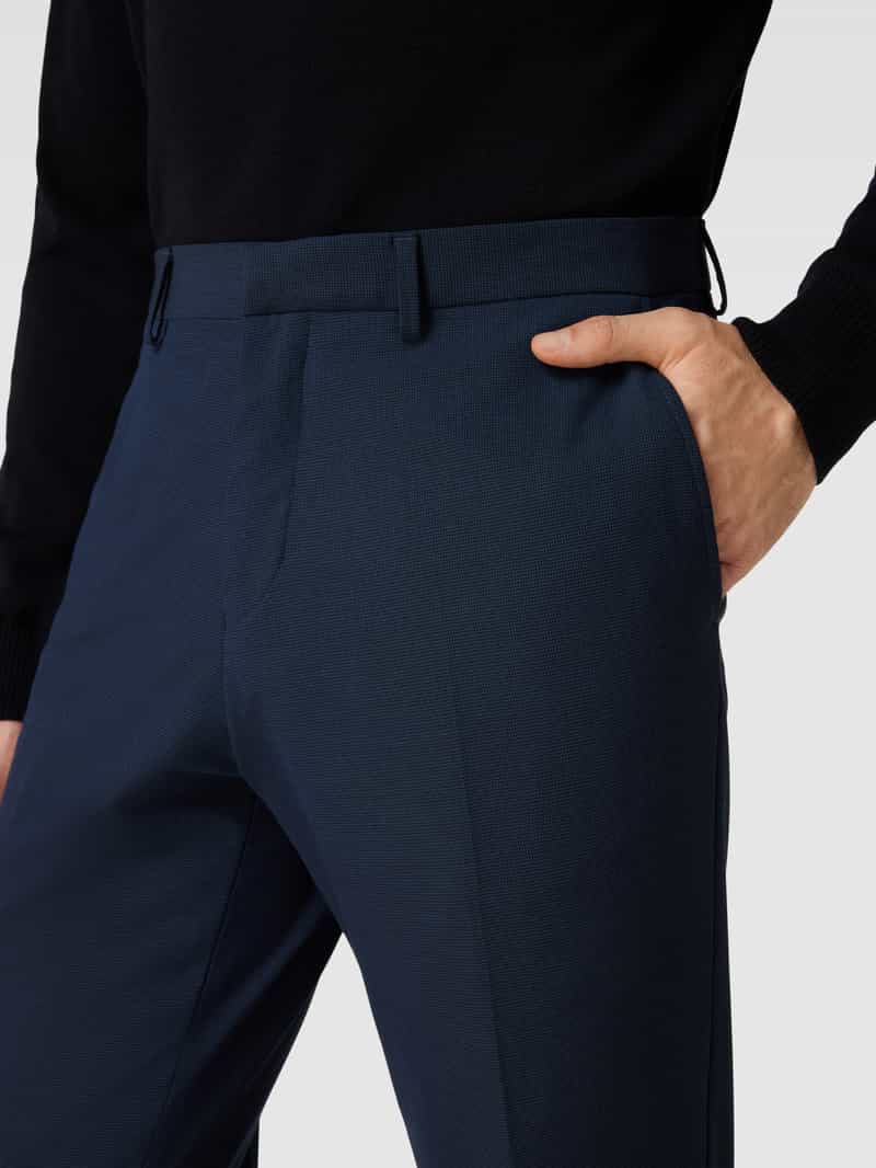 s.Oliver BLACK LABEL Slim fit pantalon met pied-de-poule-motief model 's.O ULTIMATE'