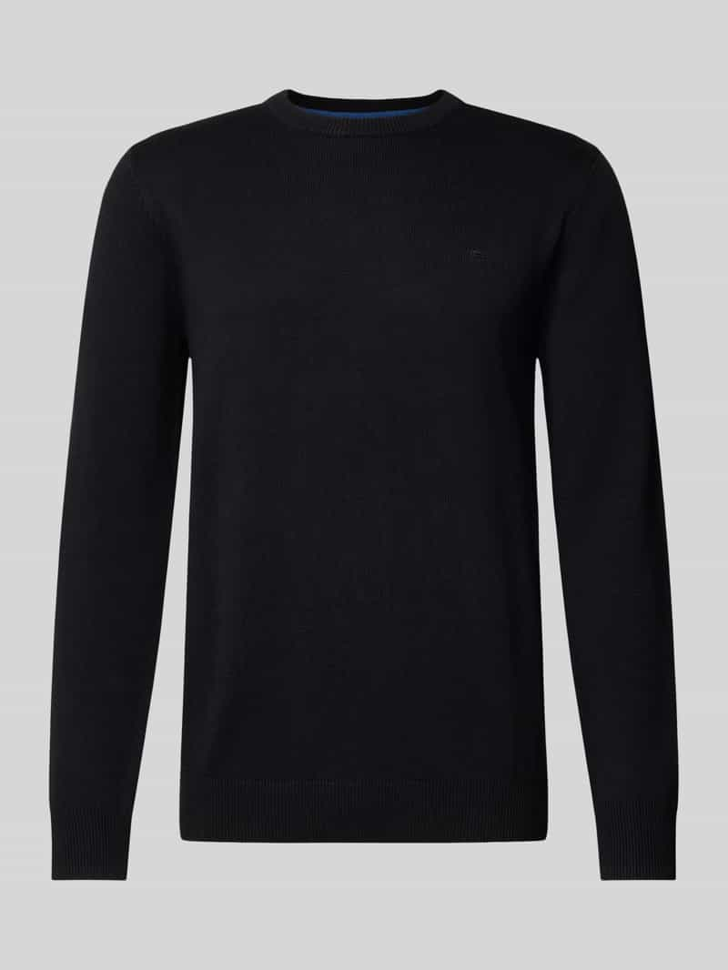 Christian Berg Men Gebreide pullover met wol en ronde hals