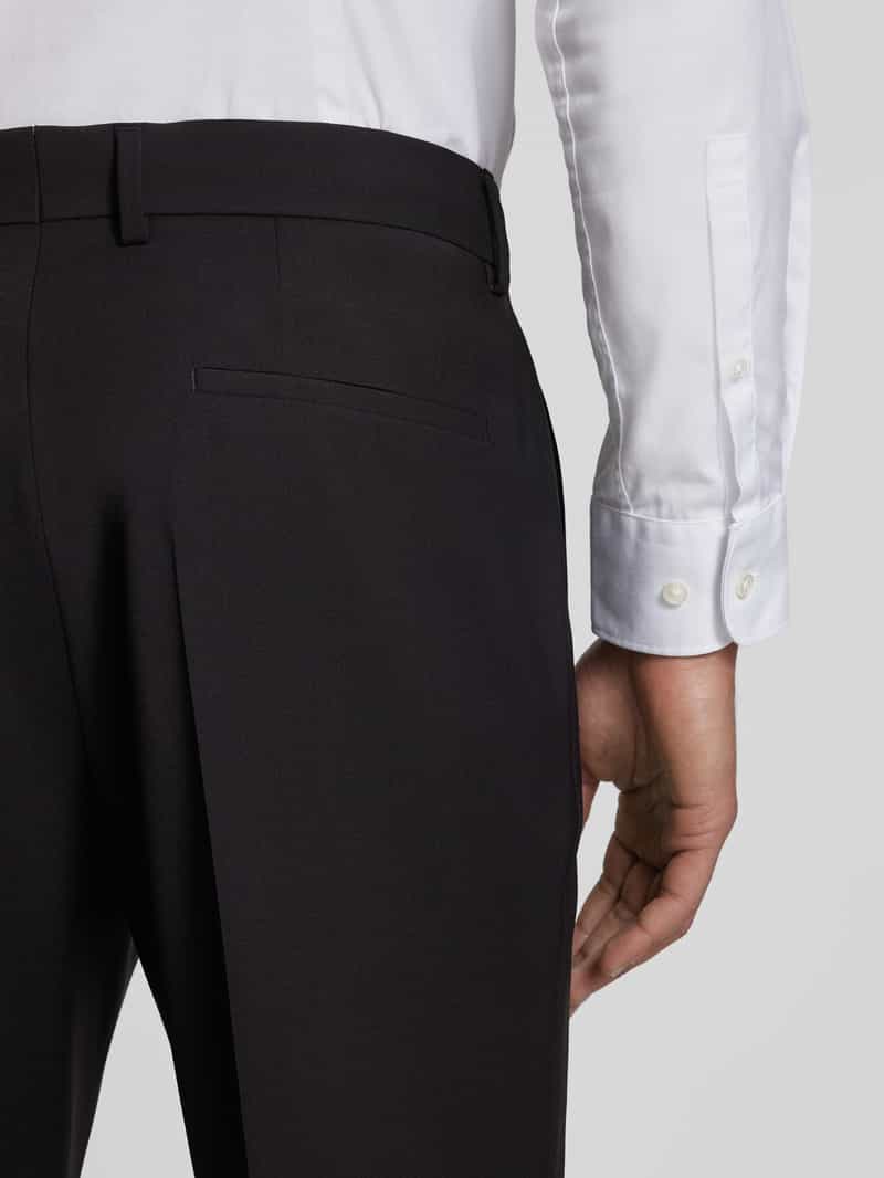 Boss Regular fit pantalon met persplooien model 'Genius'