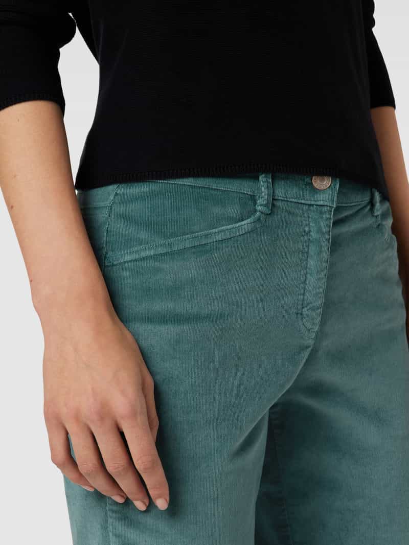 BRAX Broek van corduroy in effen design model 'SHAKIRA'