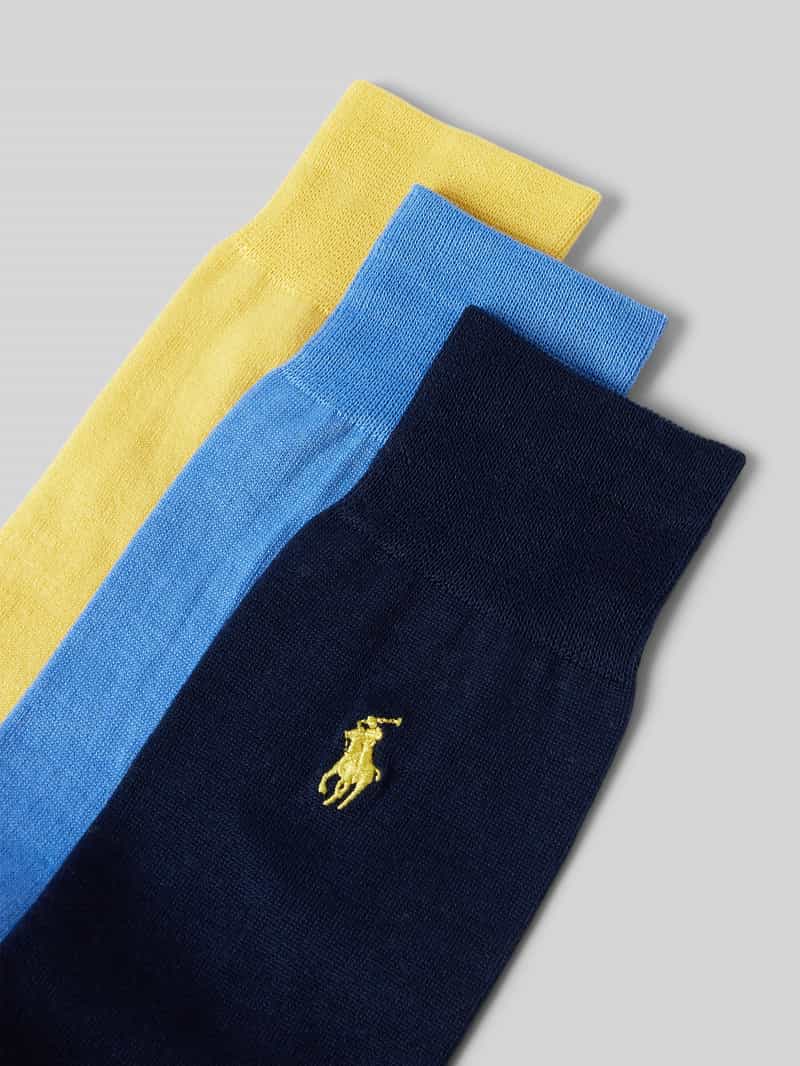 Polo Ralph Lauren Underwear Sokken met logostitching in een set van 3 paar