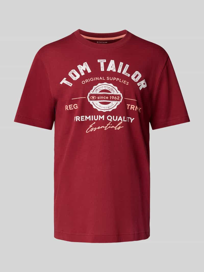 Tom Tailor Regular fit T-shirt van puur katoen