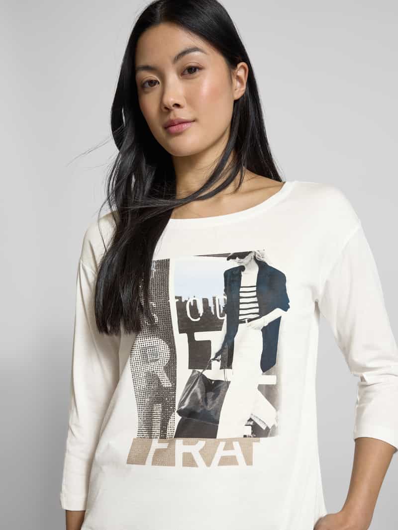 monari Shirt met lange mouwen en motiefprint