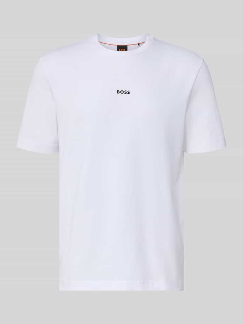 T-shirt met labelprint