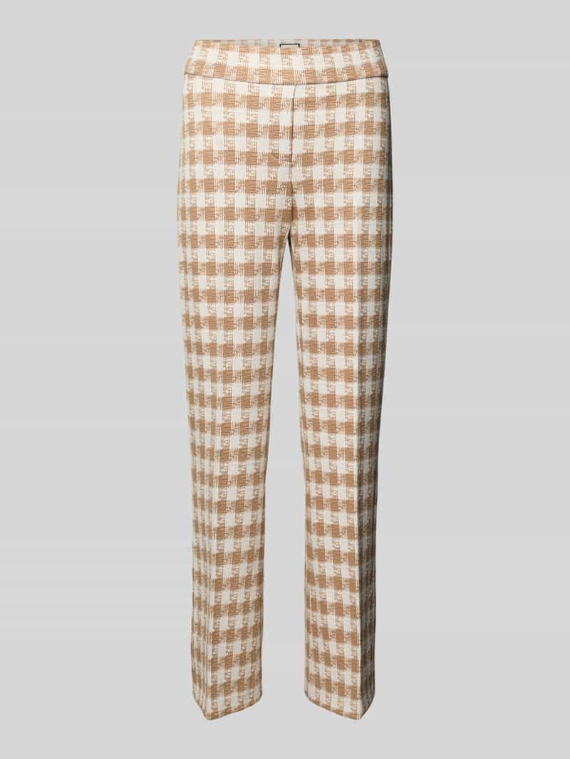 SEDUCTIVE Broek in verkorte pasvorm met persplooien model 'NANETTE'