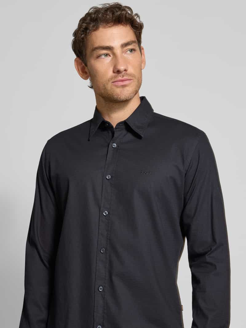 Boss Orange Regular fit vrijetijdsoverhemd van katoenmix model 'RELEGANT'
