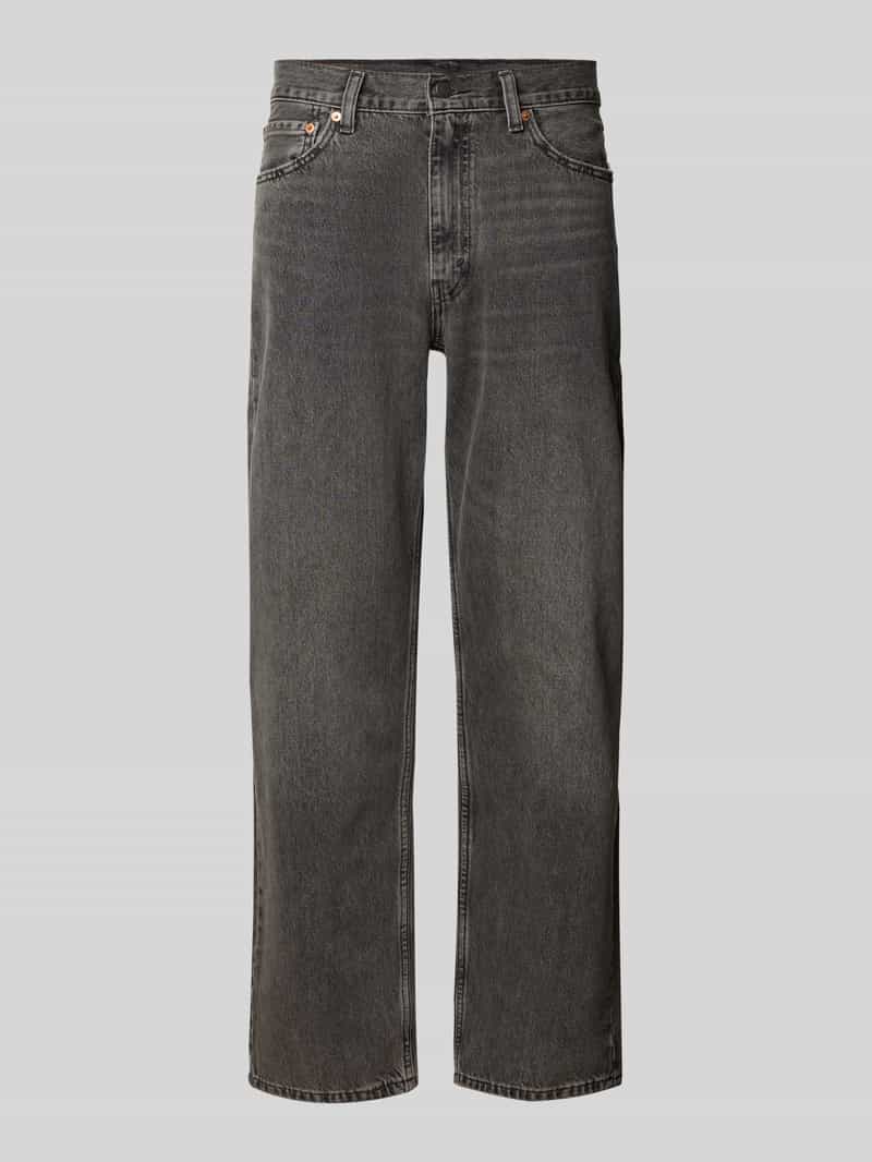 Levi's Relaxed straight fit jeans met steekzakken model '555'