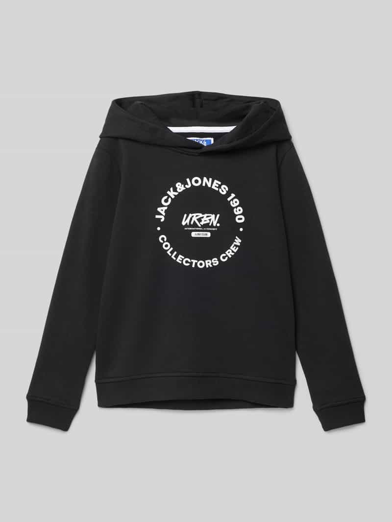 jack & jones Hoodie met labelprint model 'SIMON'