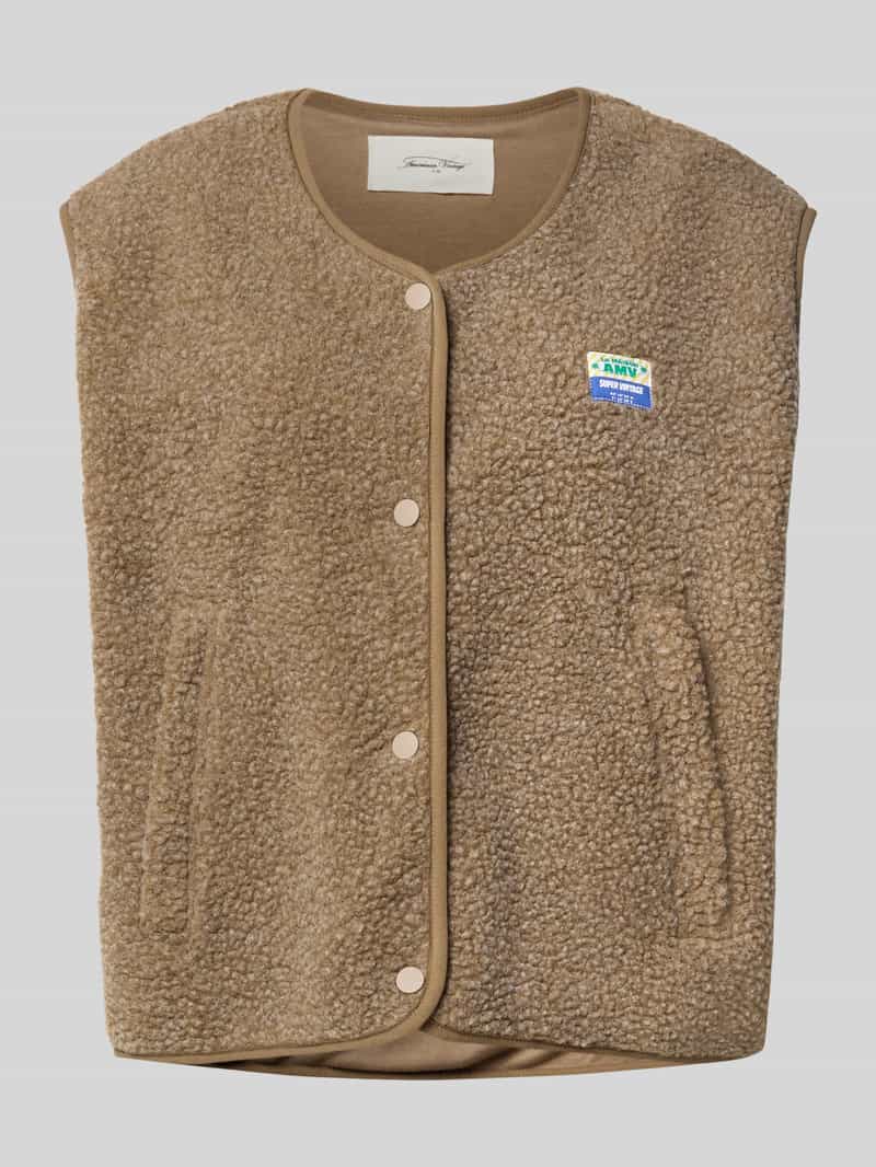 American vintage Regular fit gilet met logopatch model 'Hoktown'