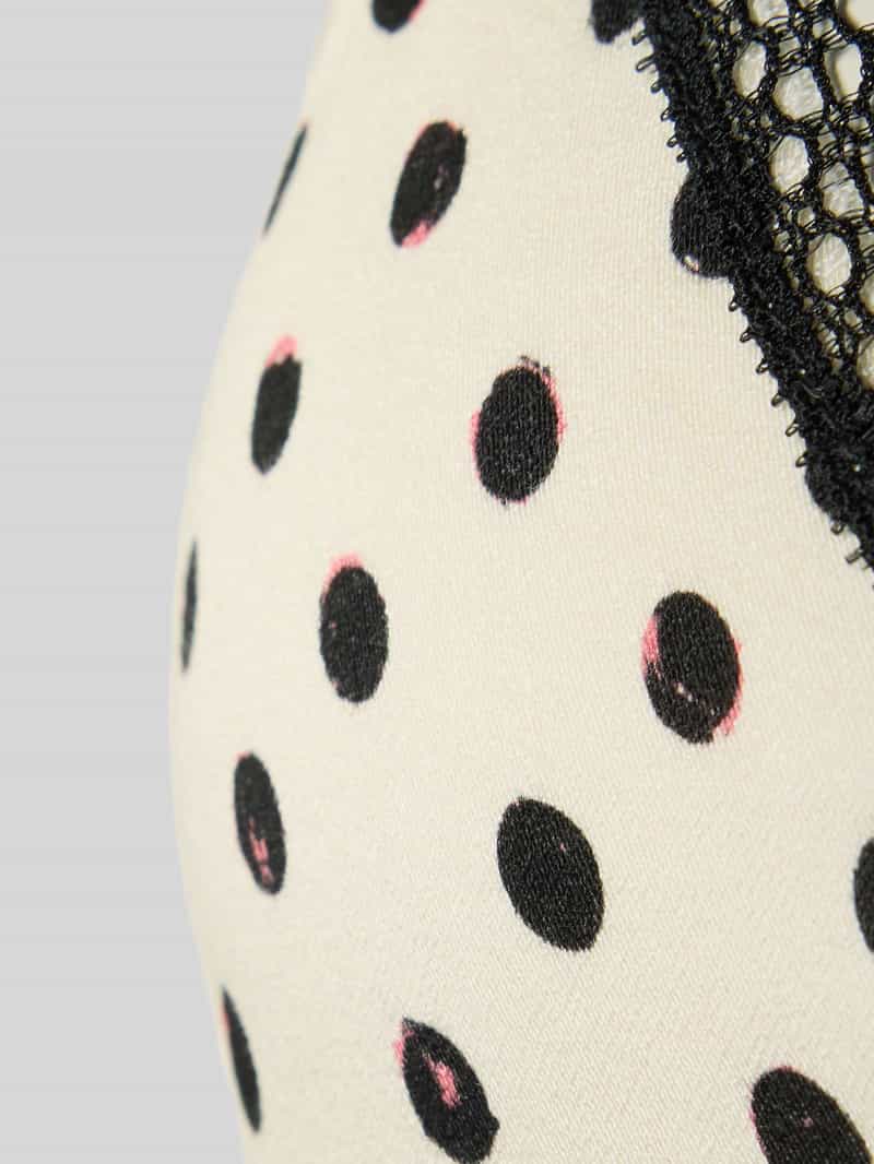 HUGO Pyjamatop met hartvormige hals model 'POLKA'