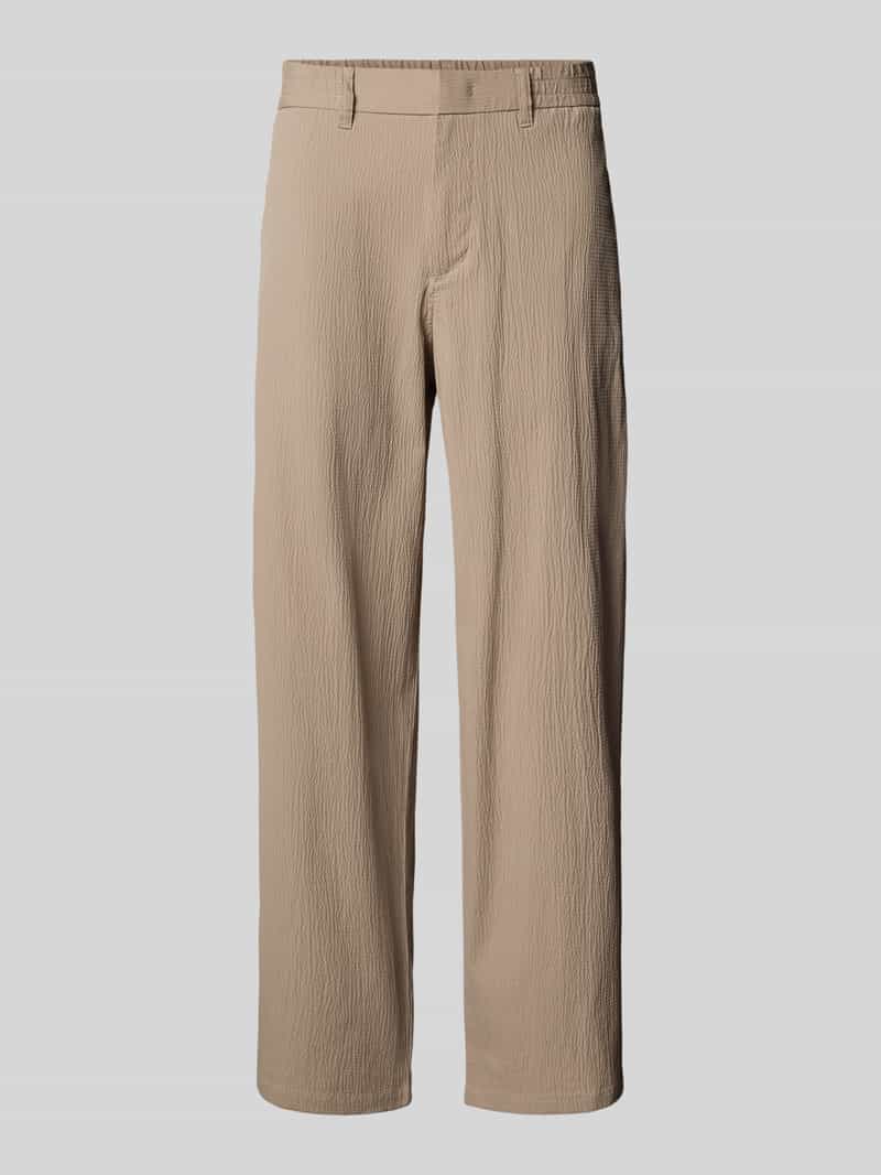 Armani Exchange Straight leg broek met structuurmotief