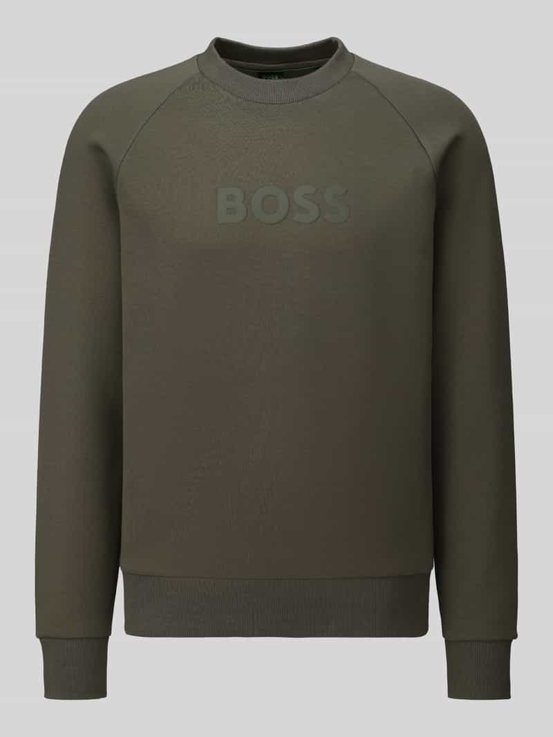 BOSS Green Sweatshirt met tonale logo-opschrift model 'Salbo'