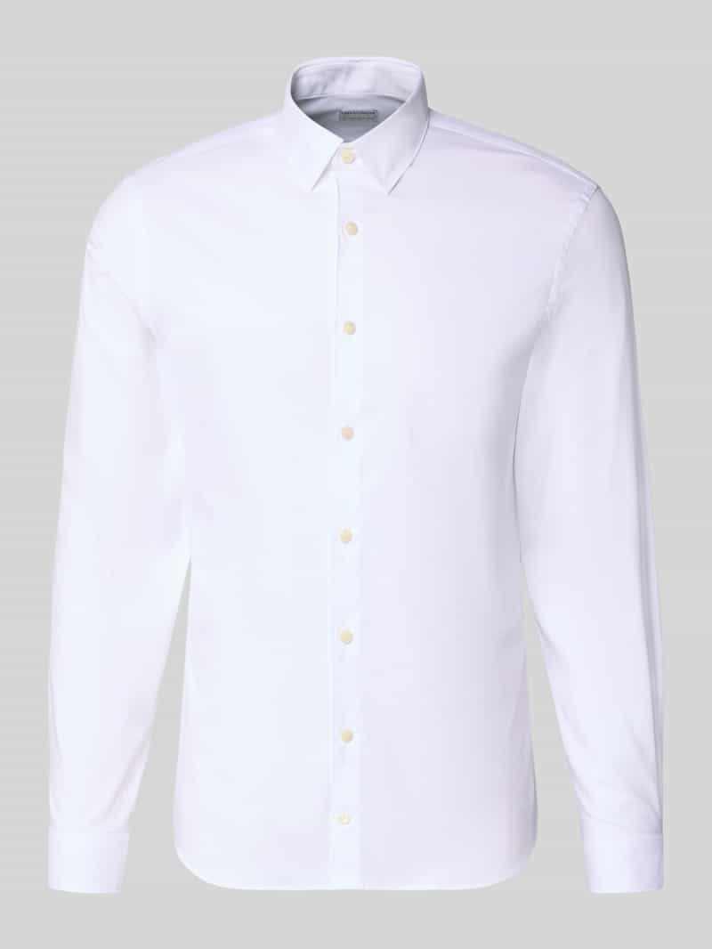 Extra slim fit zakelijk overhemd met kentkraag, model 'BRODIE'