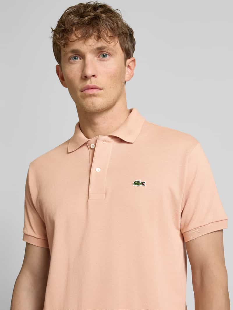 Lacoste Regular fit poloshirt met labelpatch model 'CORE PIQUE'