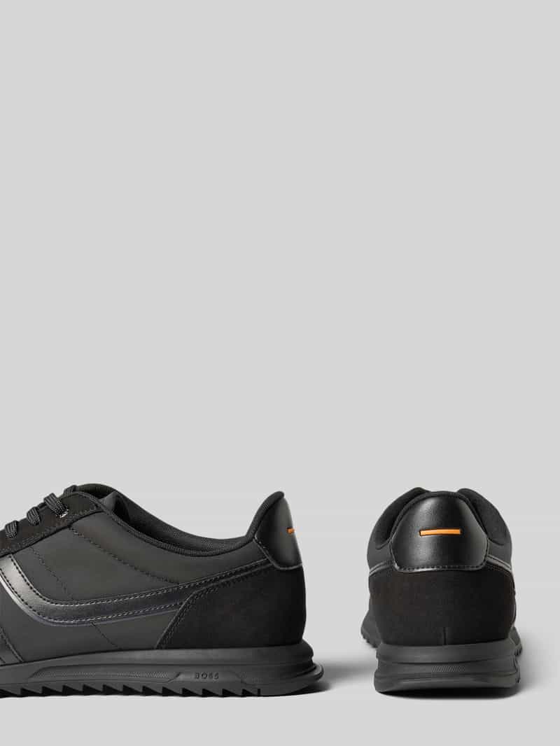 Boss Orange Lage sneakers met details in suèdelook model 'ZAYN'
