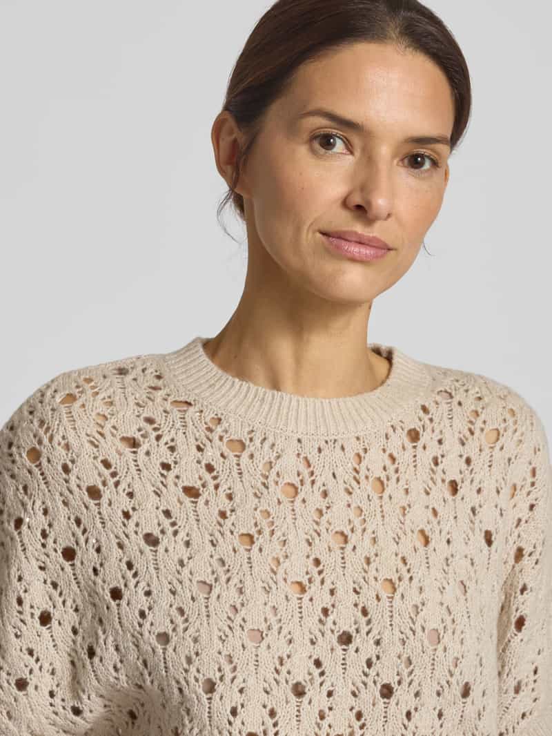 comma Gebreid shirt met ronde hals