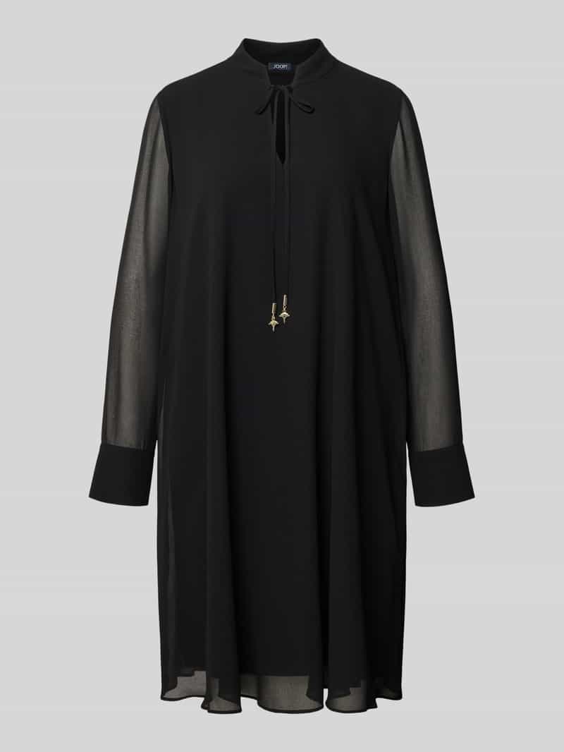 Joop! Knielange jurk met opstaande kraag model 'Delilah'