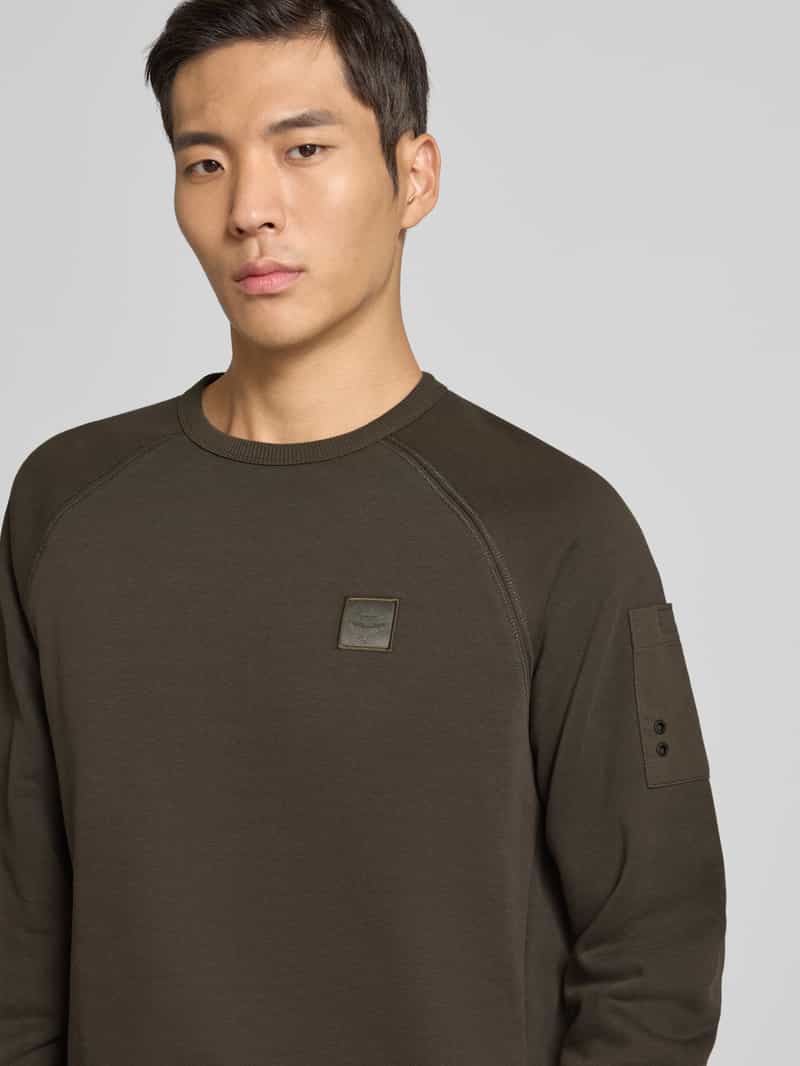 PME Legend Sweatshirt met labelstitching