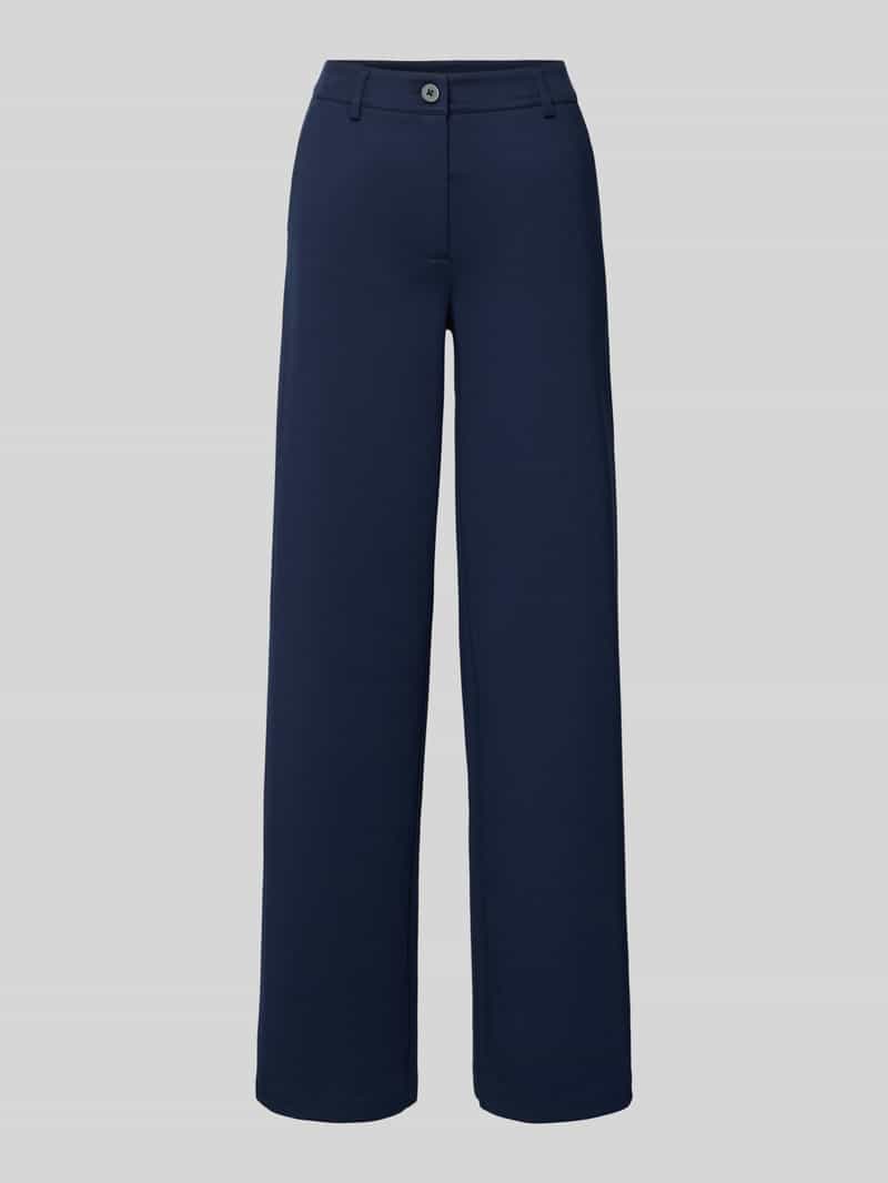 Wide fit stoffen broek met viscose Model 'Nanni'