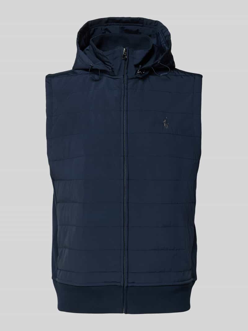 Regular Fit gewatteerd vest van katoenmix