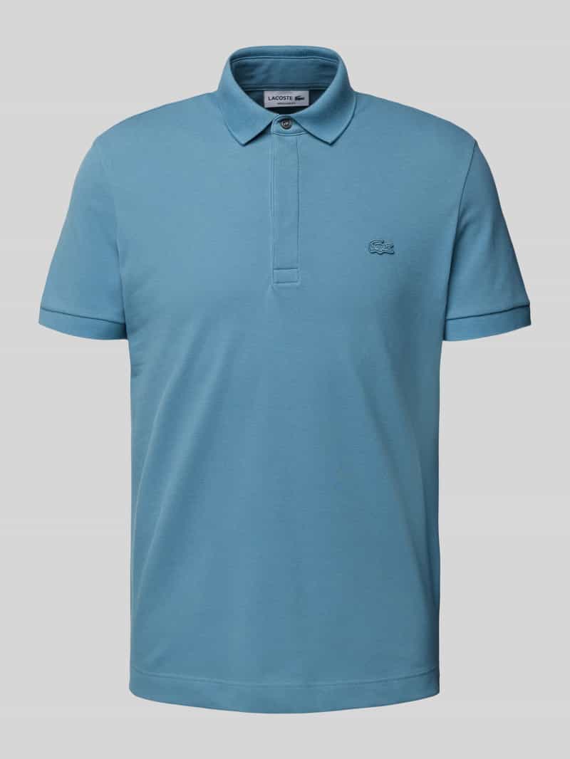 Lacoste Poloshirt van viscose met labelpatch model 'PIQUE'