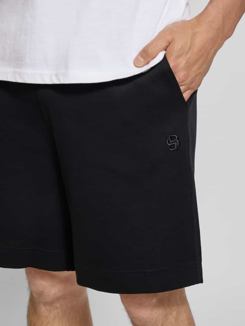 Boss Regular fit bermuda van puur katoen