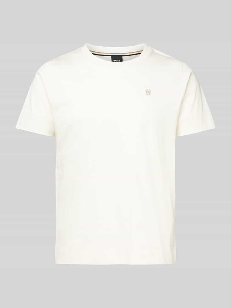 Boss T-shirt met labelstitching