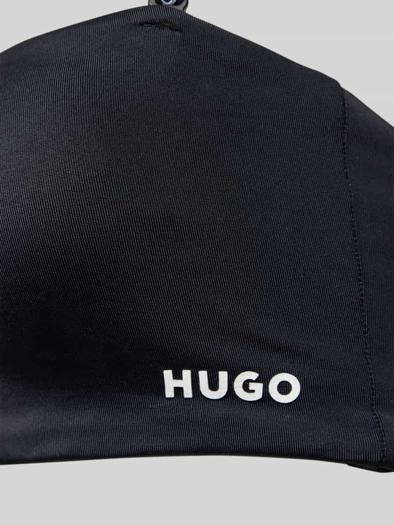 HUGO Bikinitop met labeldetails