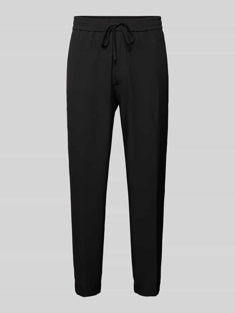 BOSS Green Tapered fit broek met tunnelkoord