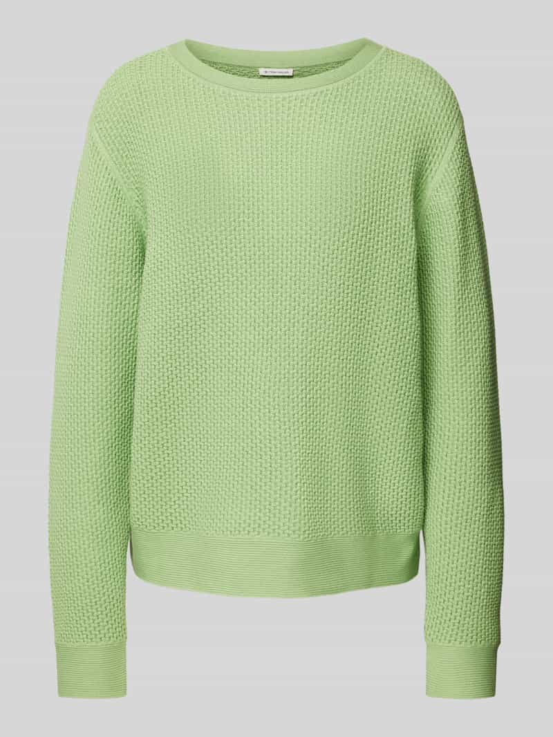 Tom Tailor Regular fit gebreide pullover van zuiver katoen