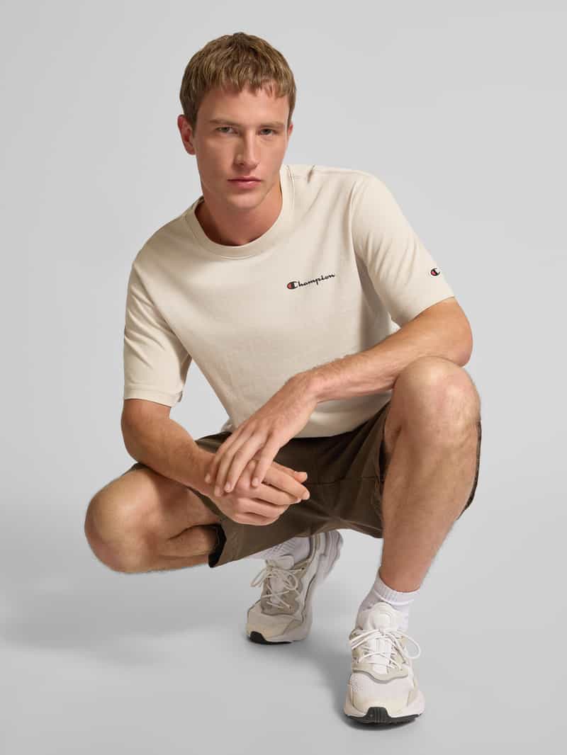 Champion T-shirt met ronde hals en logo
