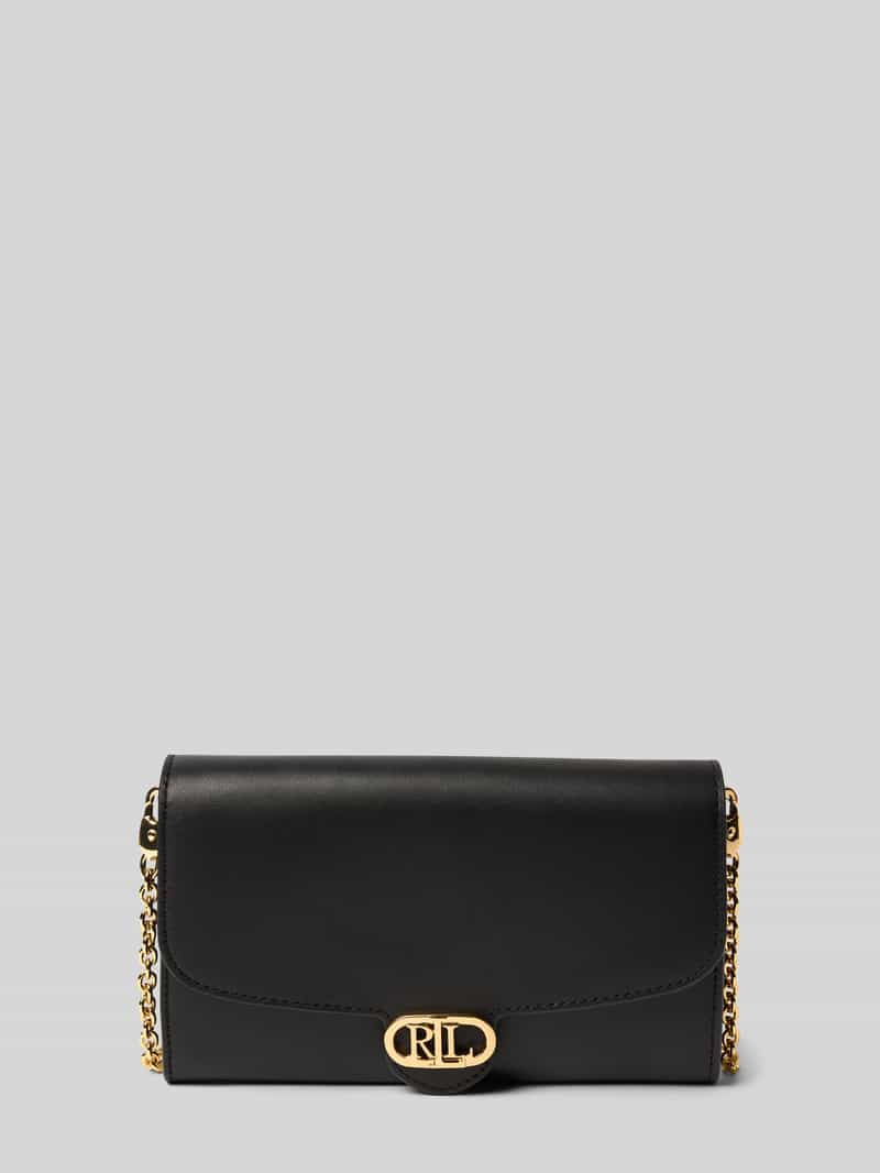 Lauren Ralph Lauren Leren schoudertas met labelapplicatie model 'ADAIR'