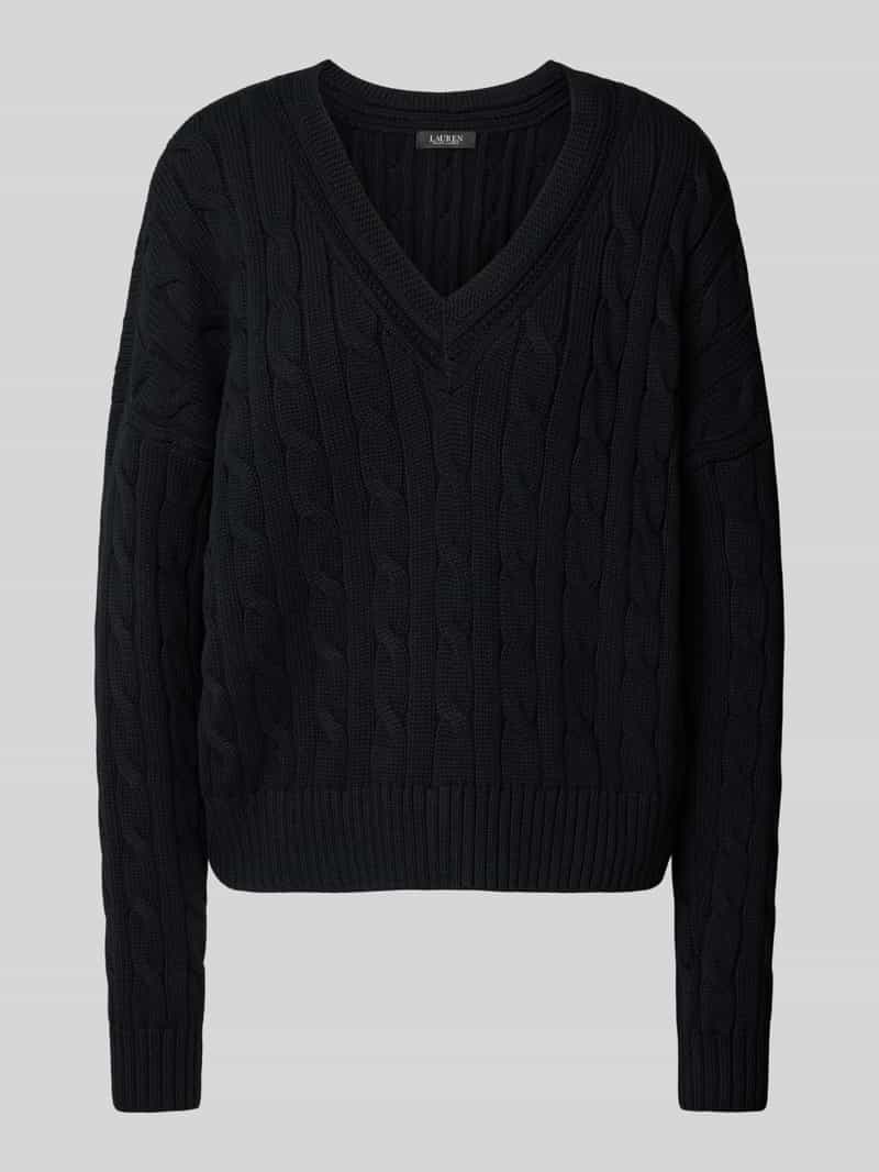 Lauren Ralph Lauren Gebreide pullover met V-hals model 'TEDURPH'