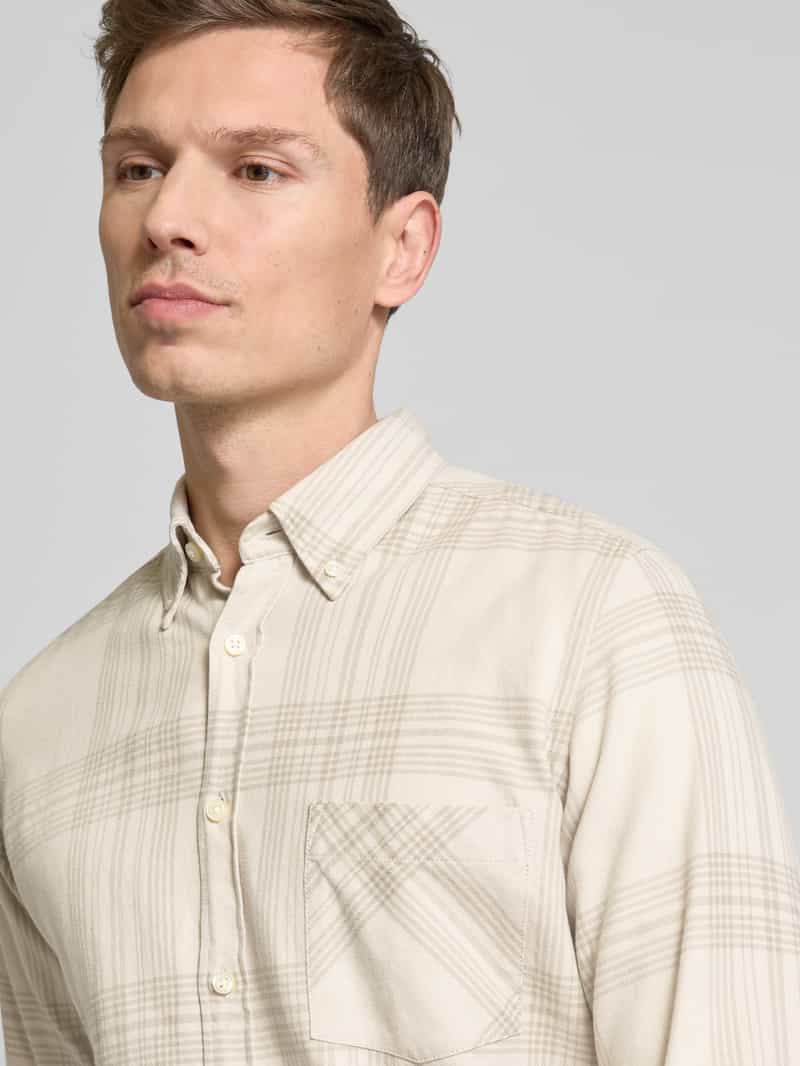 Boss Orange Regular fit vrijetijdsoverhemd met button-downkraag model 'Rickert