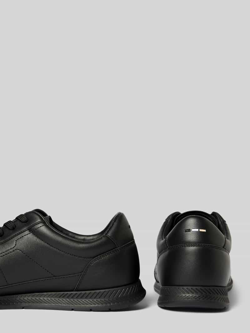 Boss Lage sneakers van echt runderleer model 'NITAN'