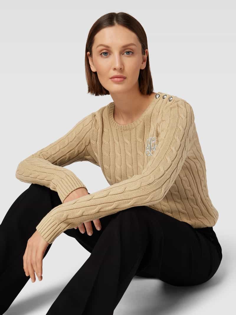 Lauren Ralph Lauren Gebreide pullover met ribboorden