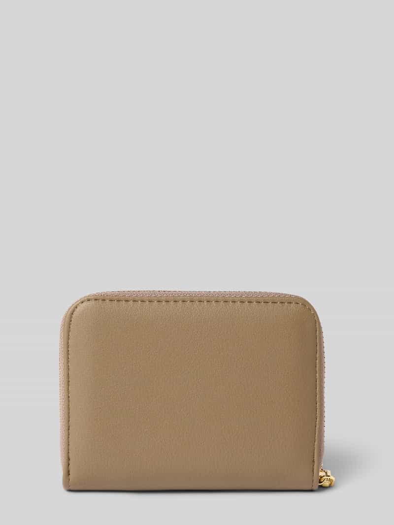 Seidenfelt Portemonnee met label in reliëf model 'YLVA'