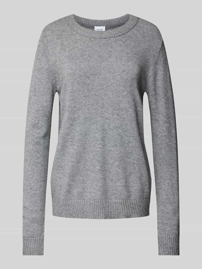 Vila Gebreide pullover met ribboorden, model 'Viril'