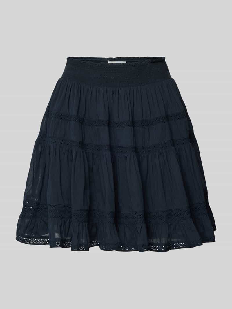 NEO NOIR Minirok met gehaakt kant model 'Callia'